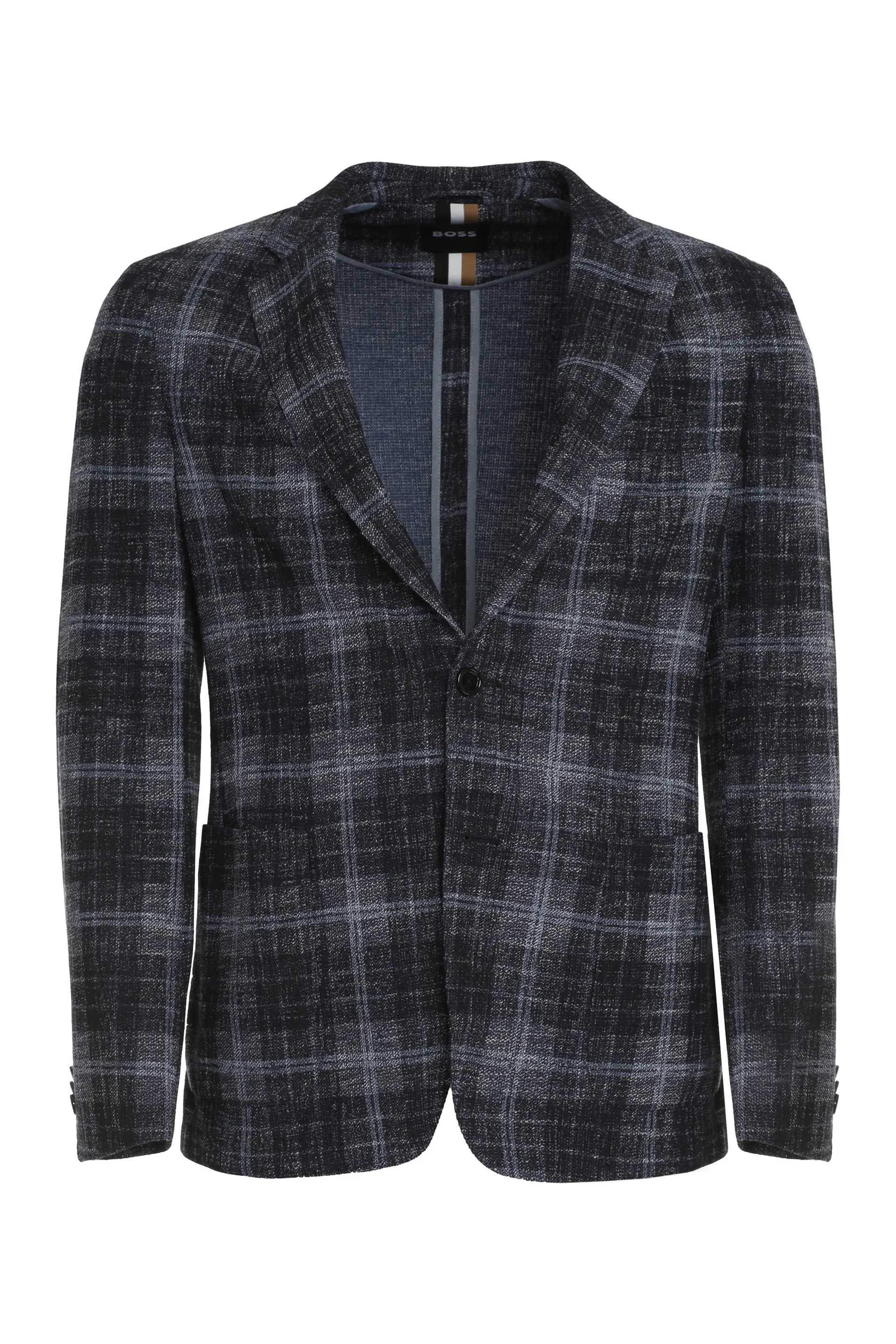 Knitted single-breasted blazer