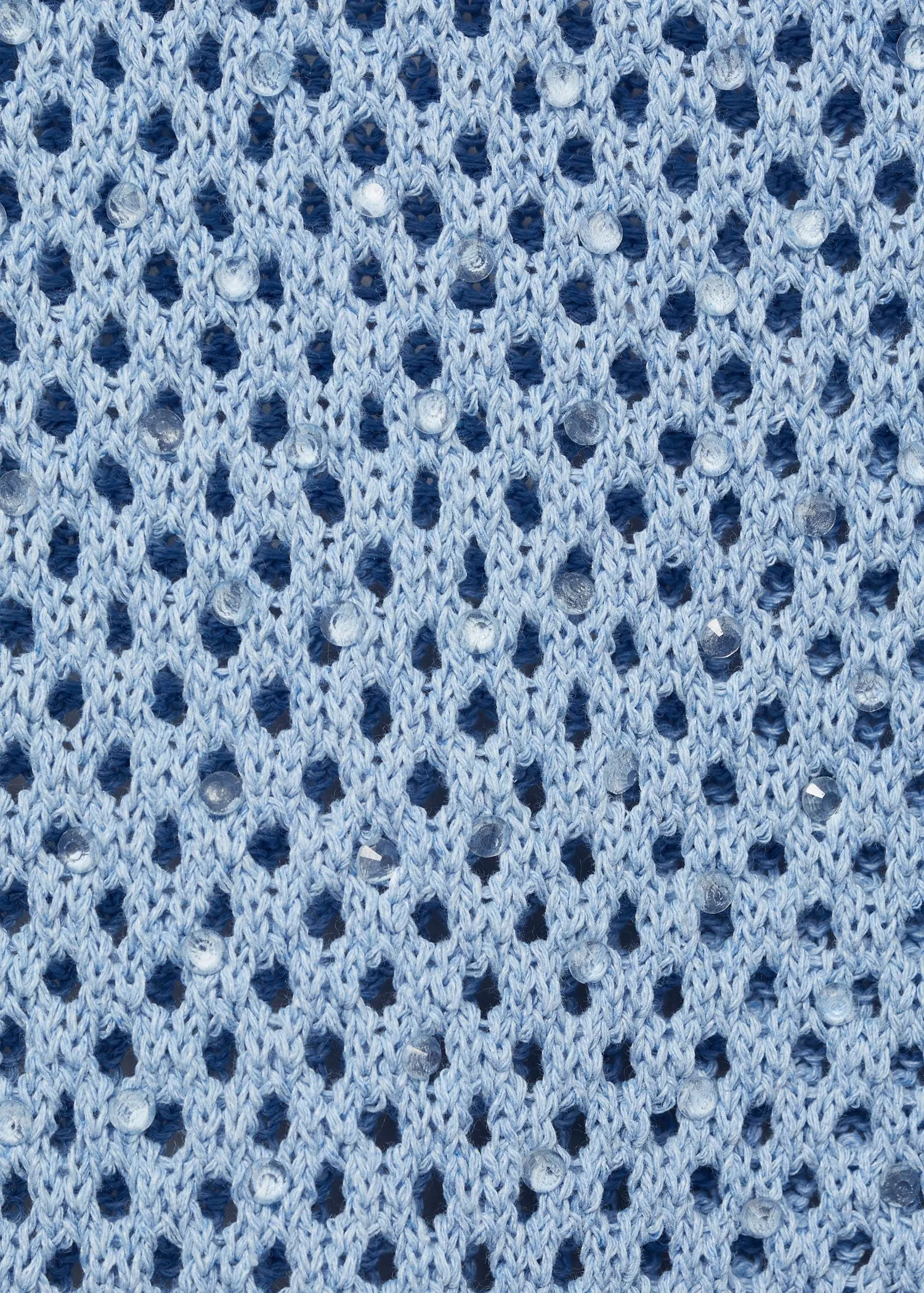 Knitted skirt with rhinestone detail