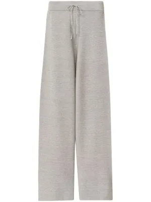 Knitted wide-leg trousers