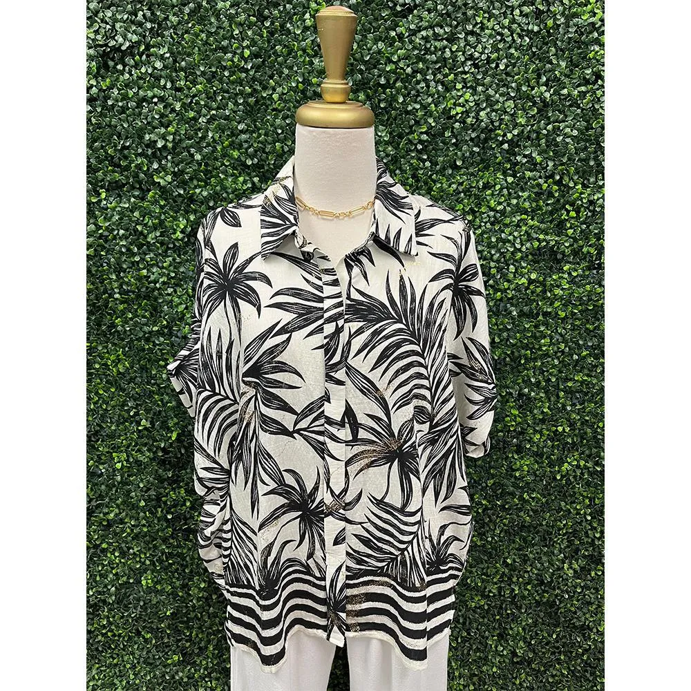 Kyra Tropical Button-up Shirt