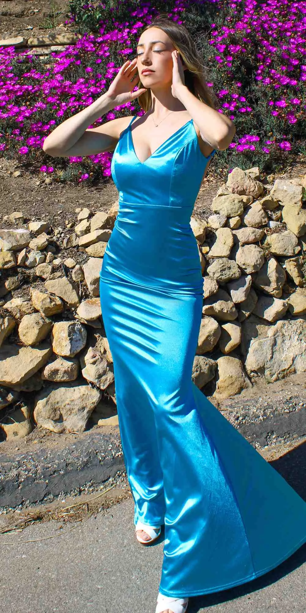 Ladivine SE016 Long Fitted Semi Formal Gown by Amoris
