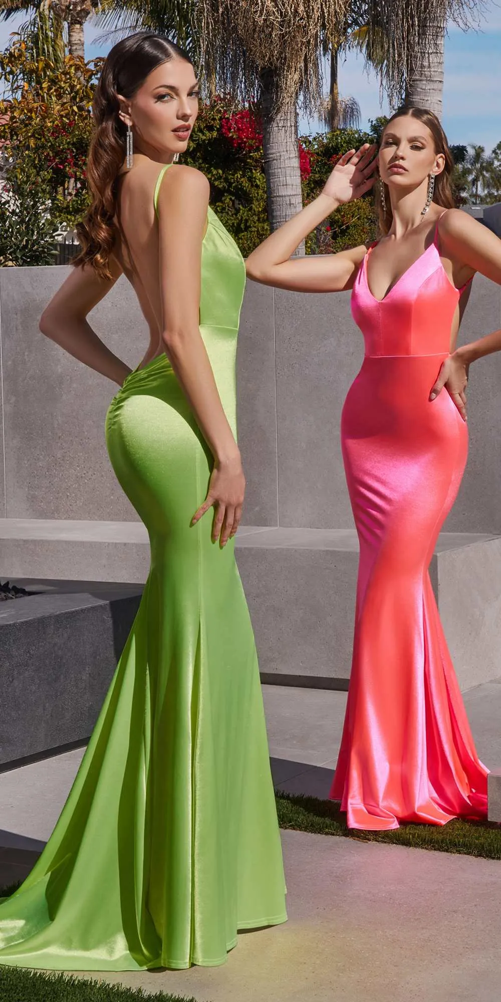 Ladivine SE016 Long Fitted Semi Formal Gown by Amoris