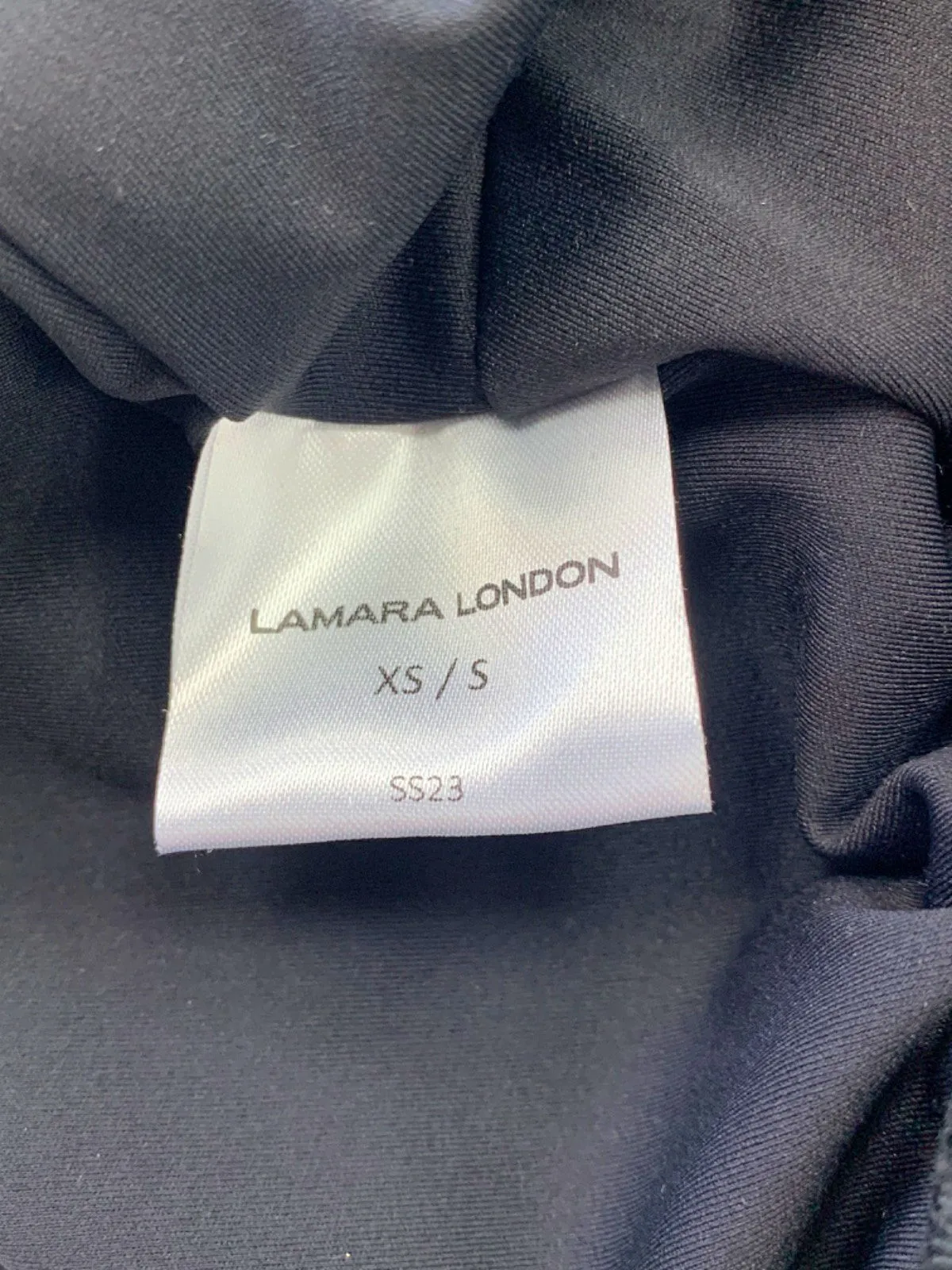 Lamara London Black Crop Top XS/S