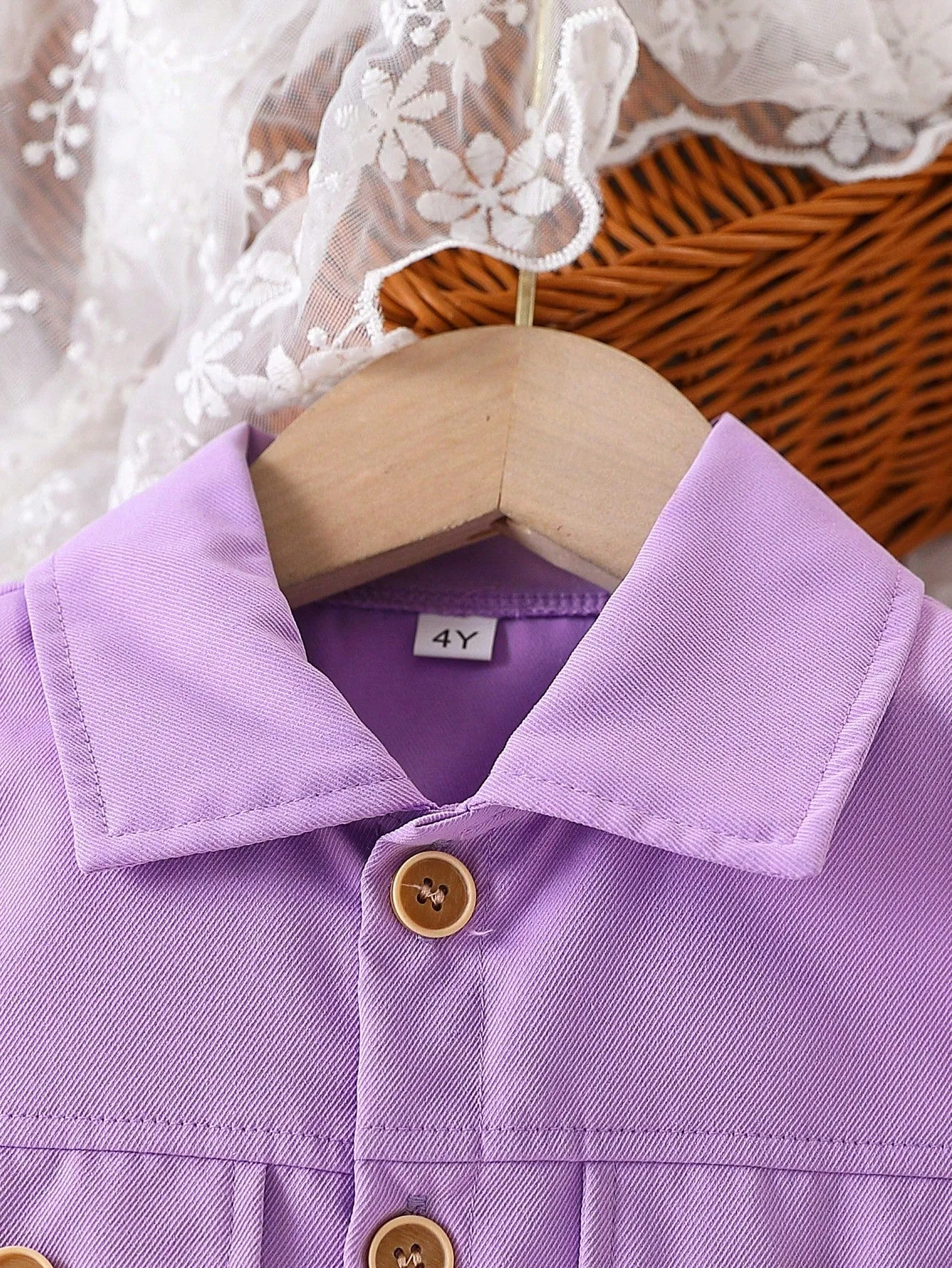 Leather jacket button down shirt| Young Girls' Shirt Buttoned Jacket