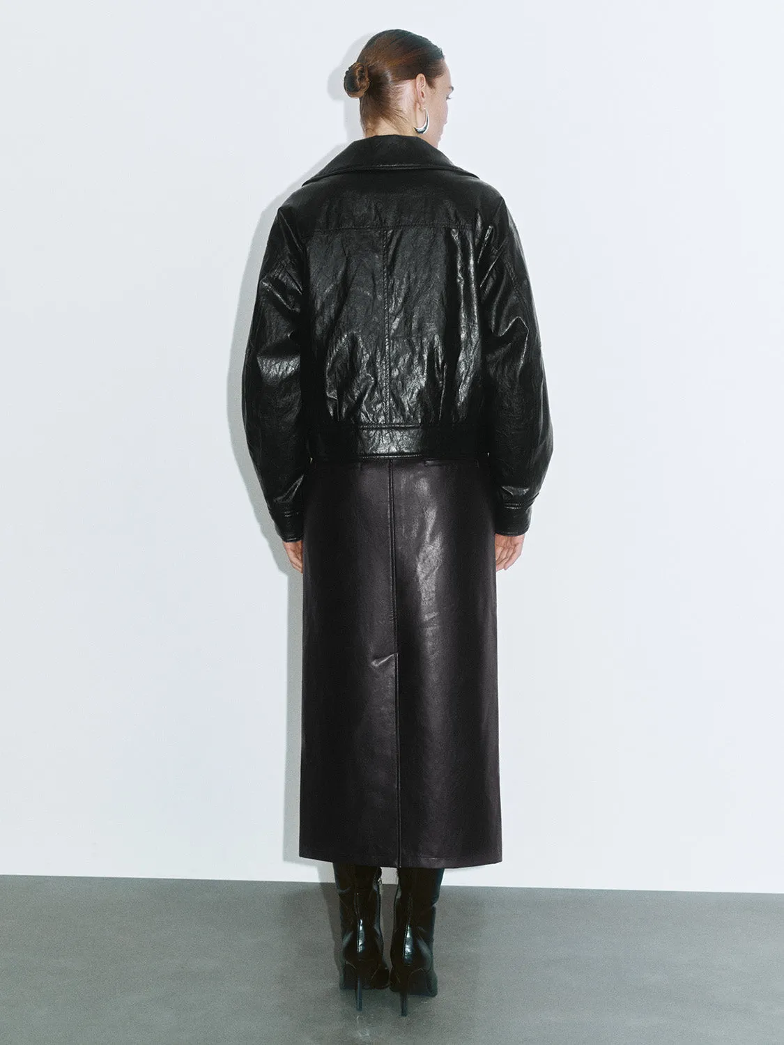 Leather Straight Skirts