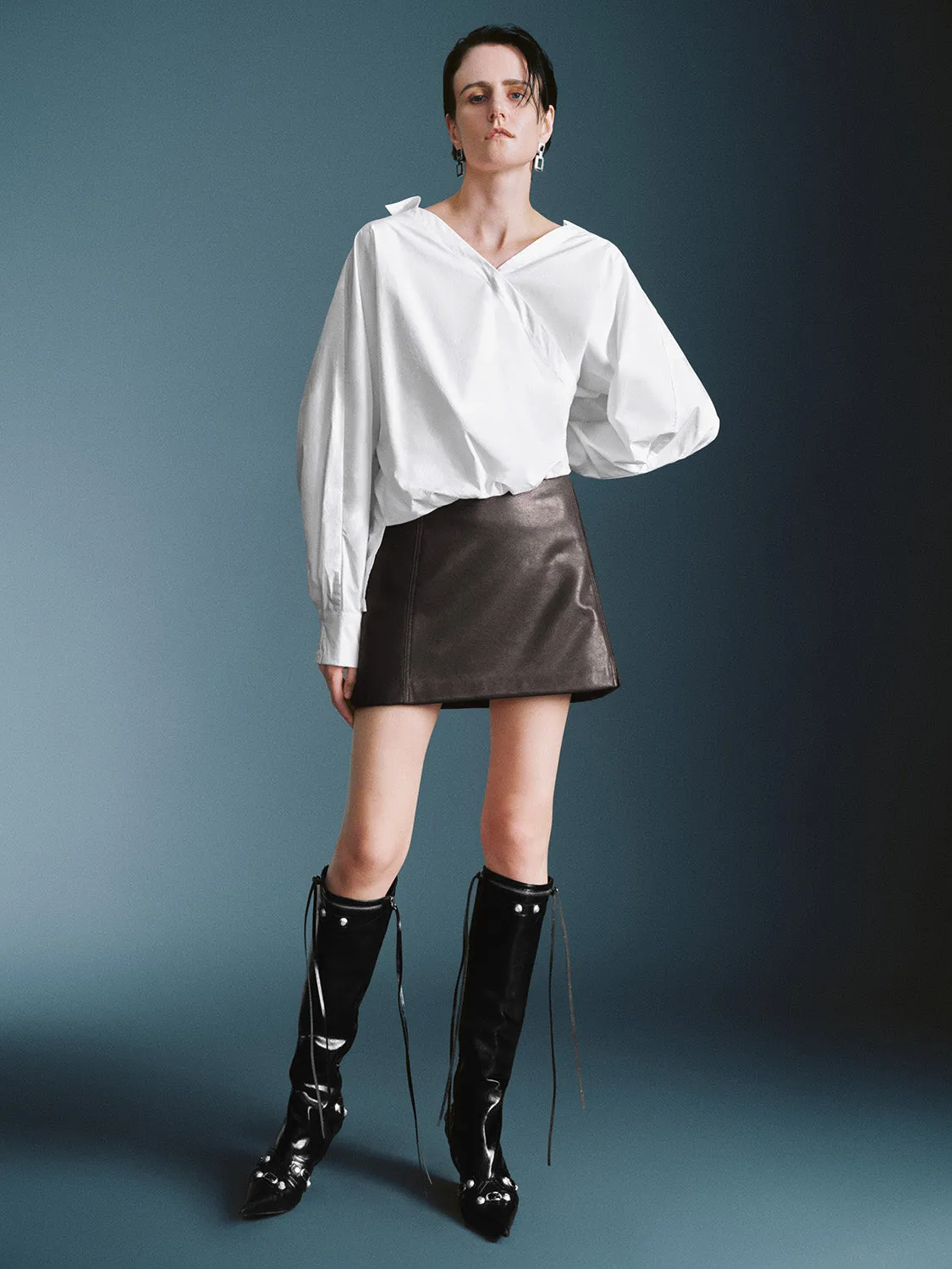 Leather Straight Skirts