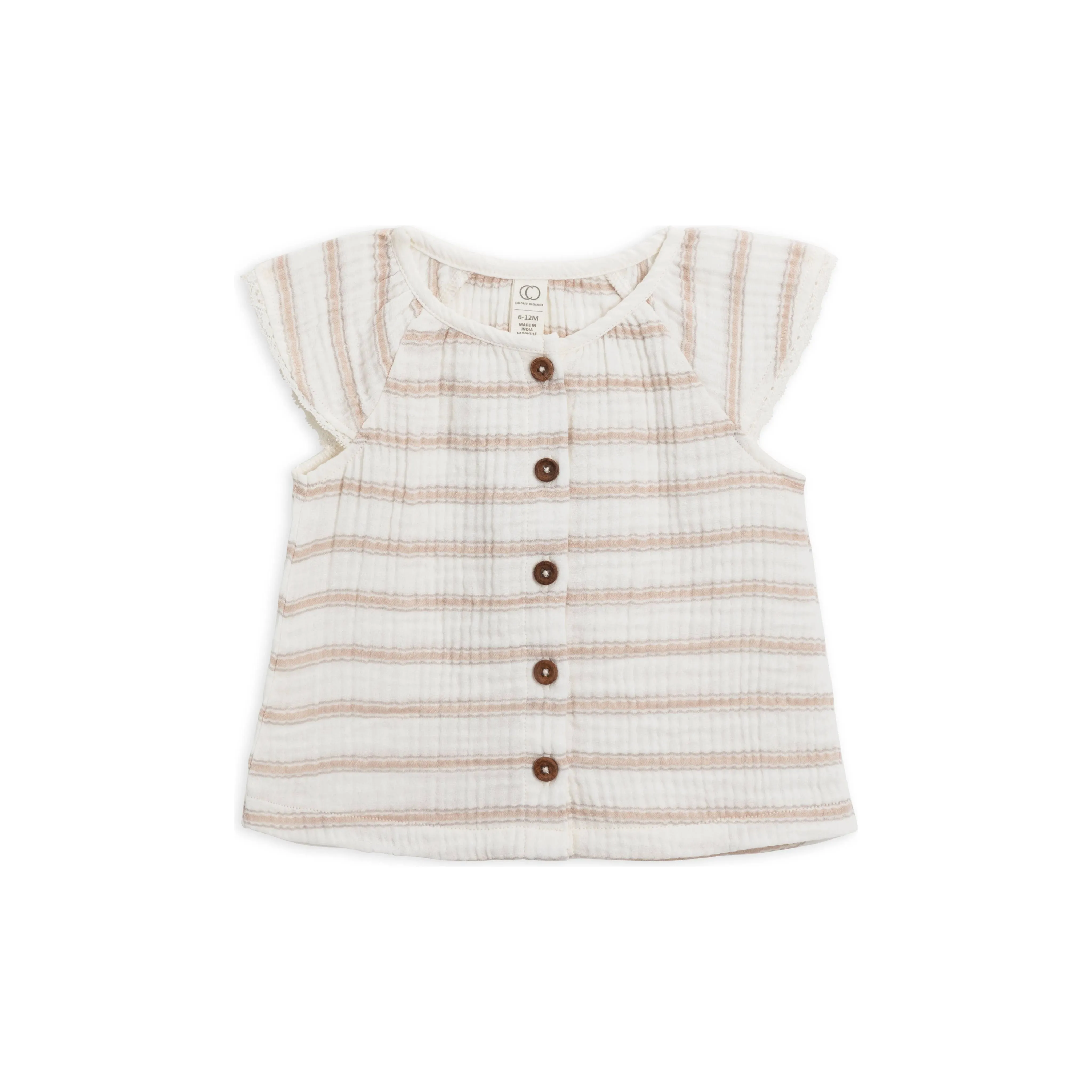 Lena Muslin Button Down - Arley Stripe