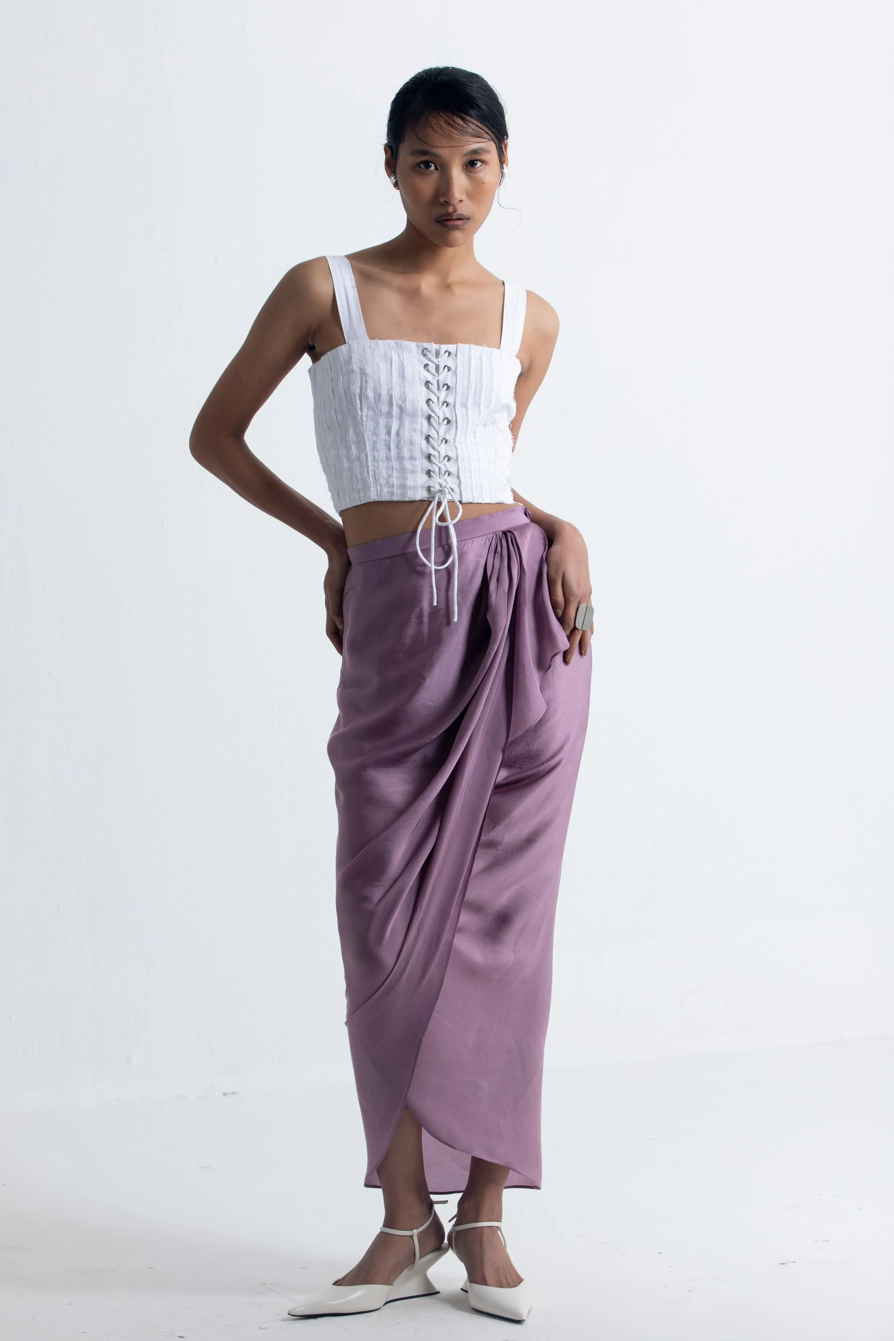 Lilac Drape Skirt
