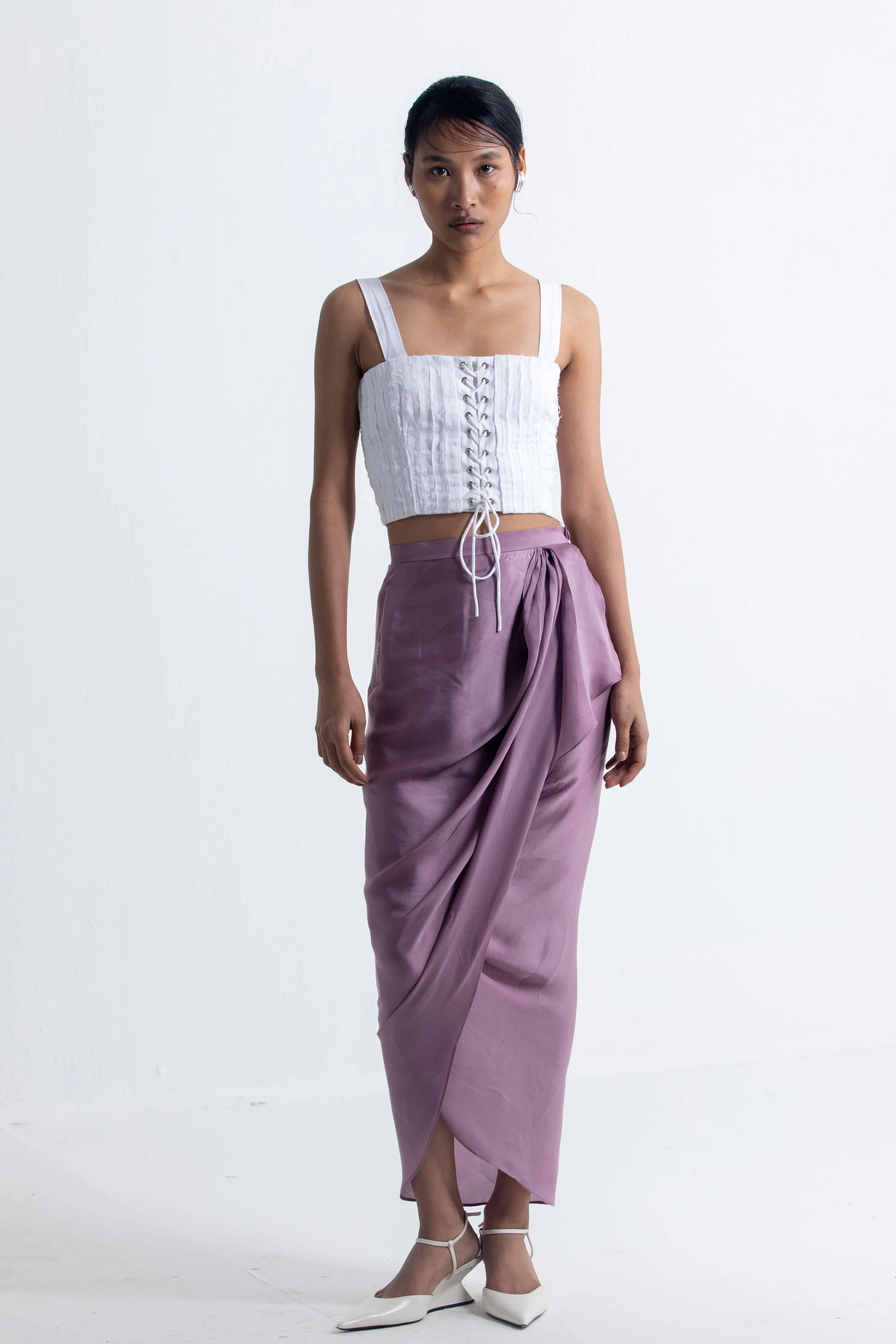 Lilac Drape Skirt