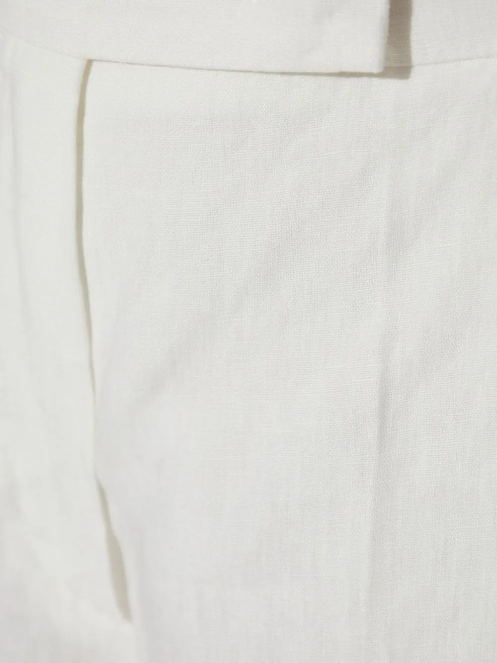 Linen wide-leg trousers