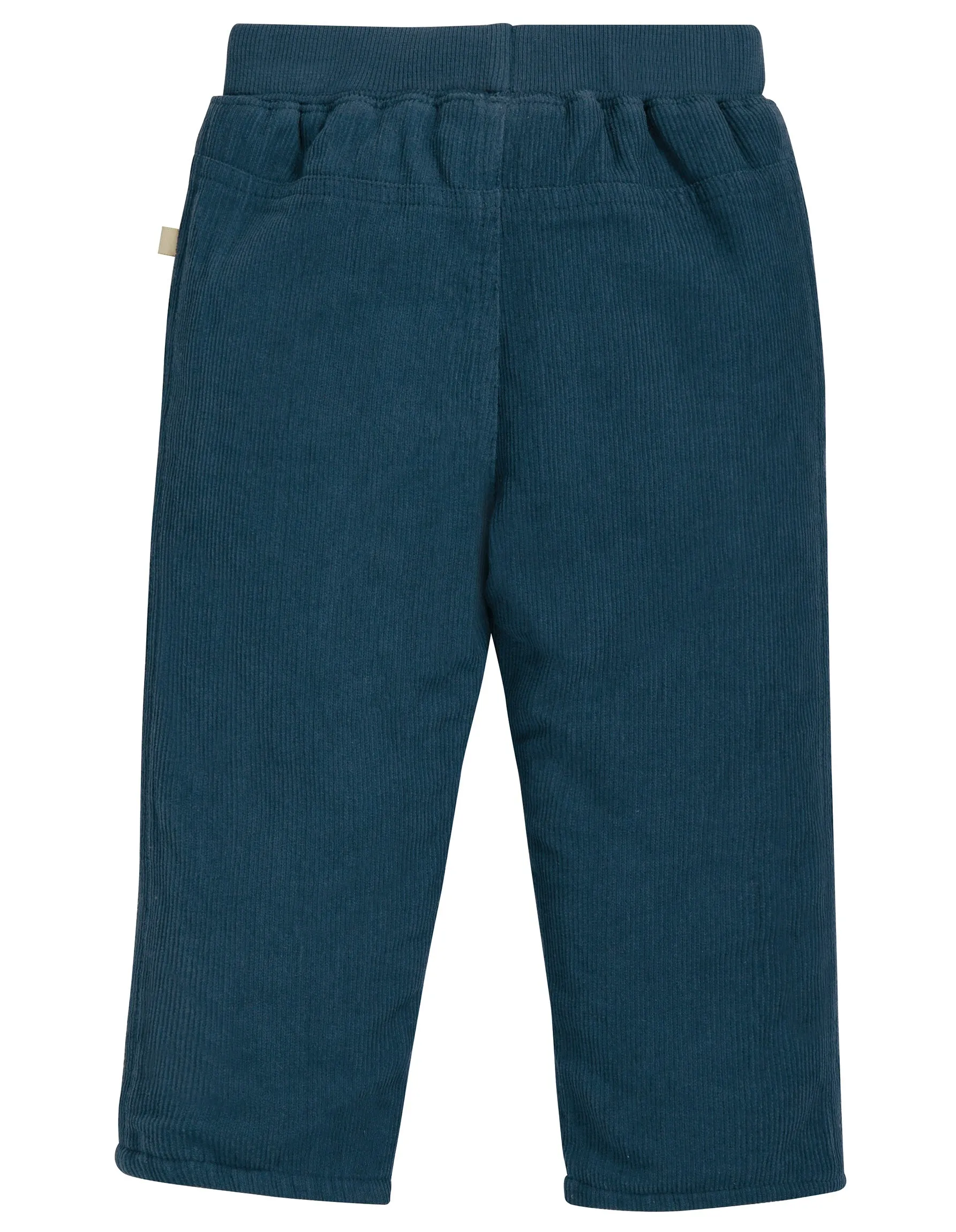 Little Cord Patch Trousers - Space Blue/Flower
