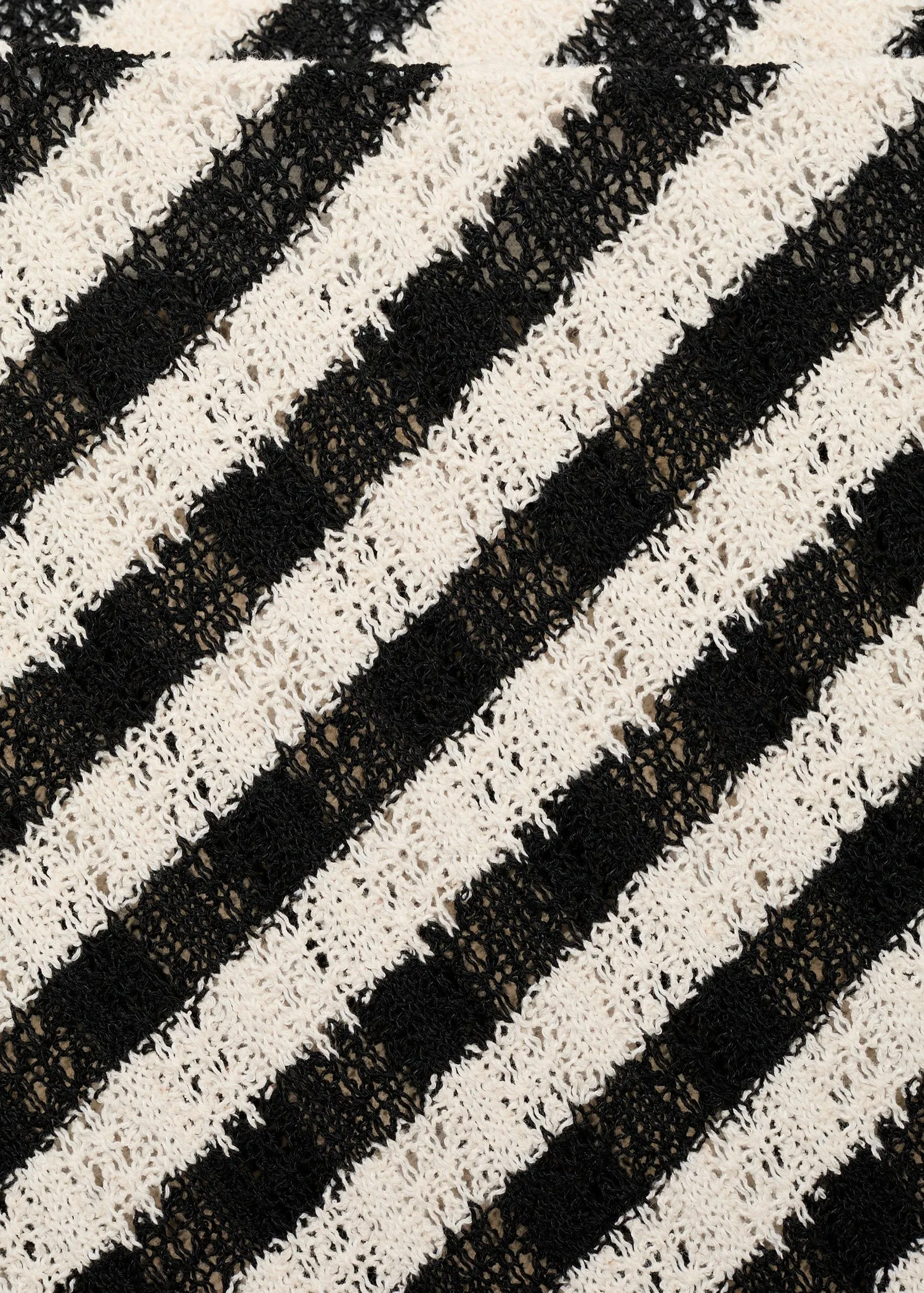 Long striped knit skirt