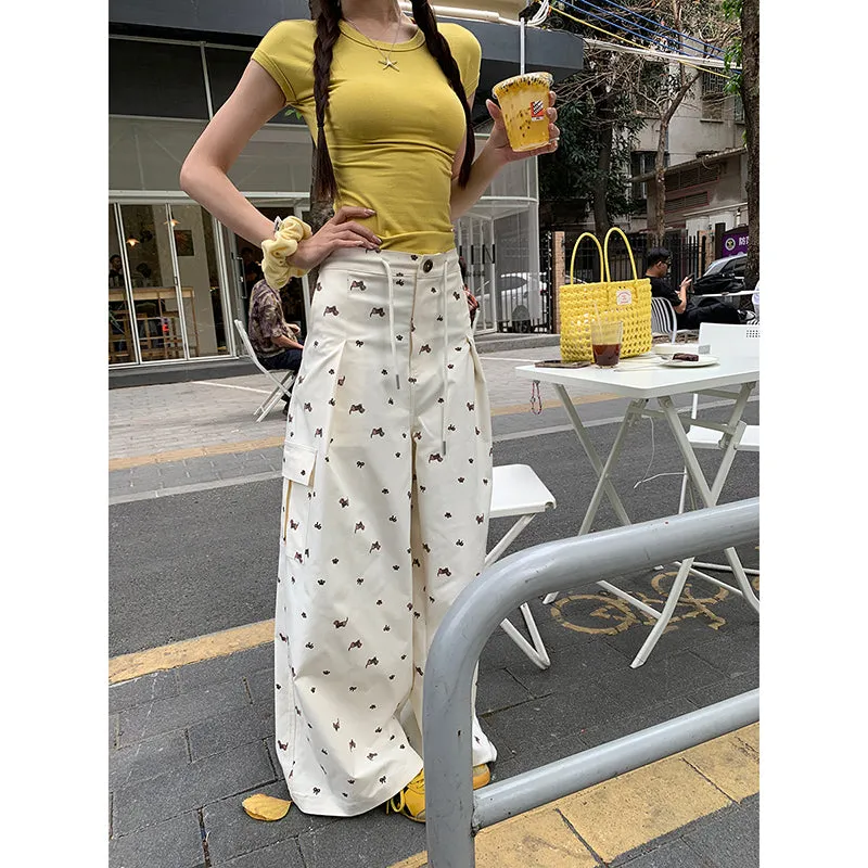 loose wide-leg pants