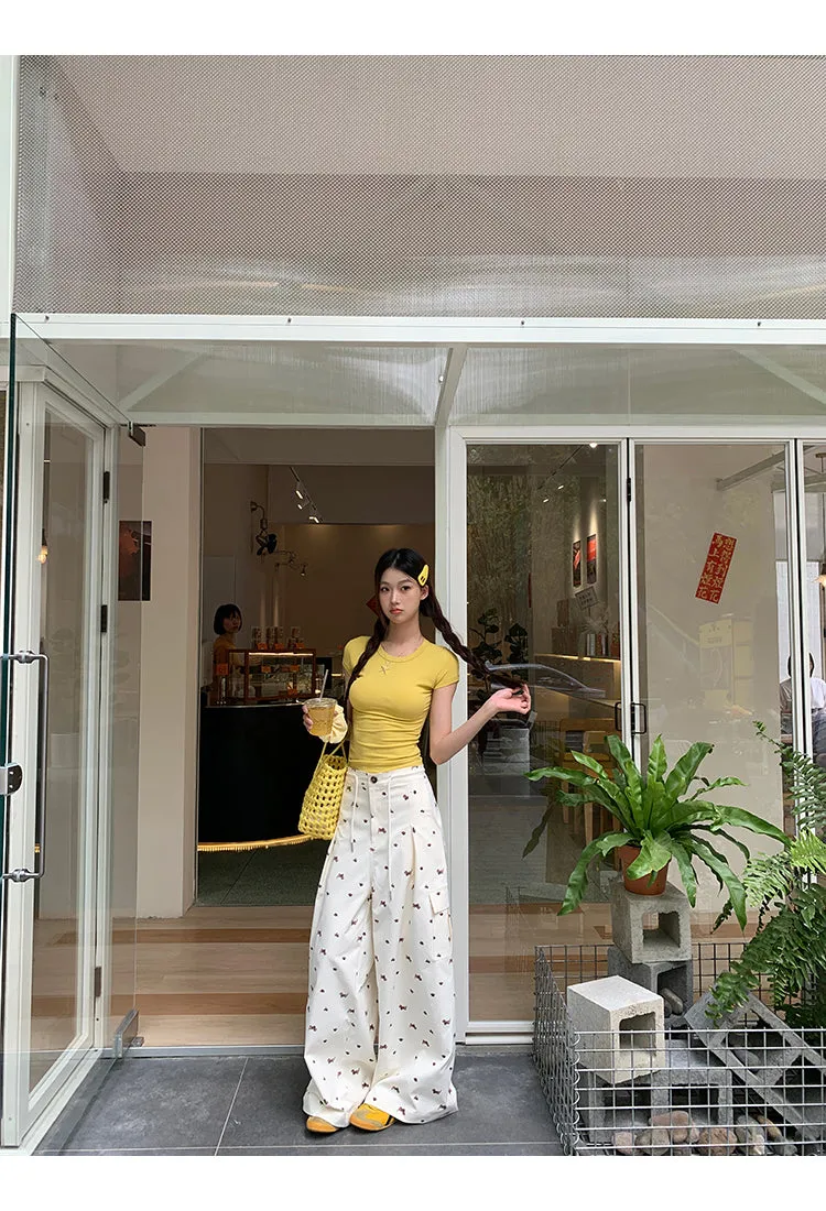 loose wide-leg pants