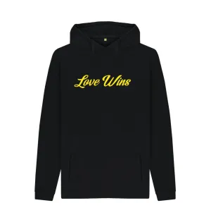 Love Wins Unisex Hoodie - White, Navy, Light Heather or Black
