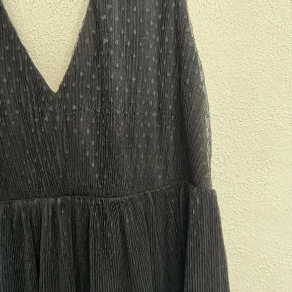Lulus Sincerely Me Black Tiered Midi Dress Size Small
