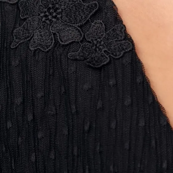 Lulus Sincerely Me Black Tiered Midi Dress Size Small