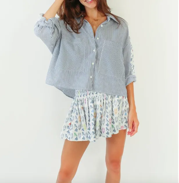 Lyle Top Smocky Stripe