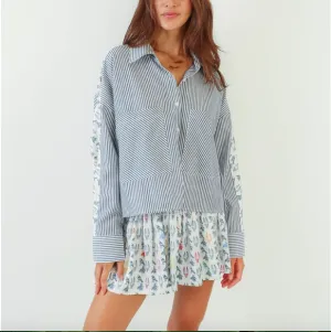 Lyle Top Smocky Stripe
