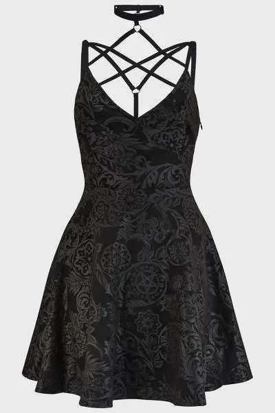 Magica Skater Dress - Black Lily -
