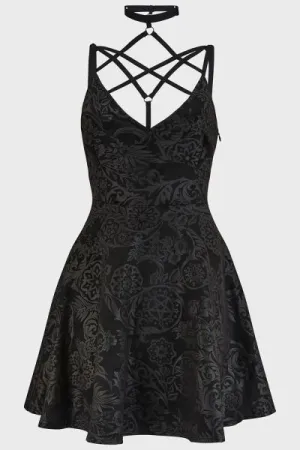 Magica Skater Dress - Black Lily -