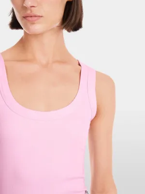 Marc Cain Pink Sleeveless In Cotton Rib