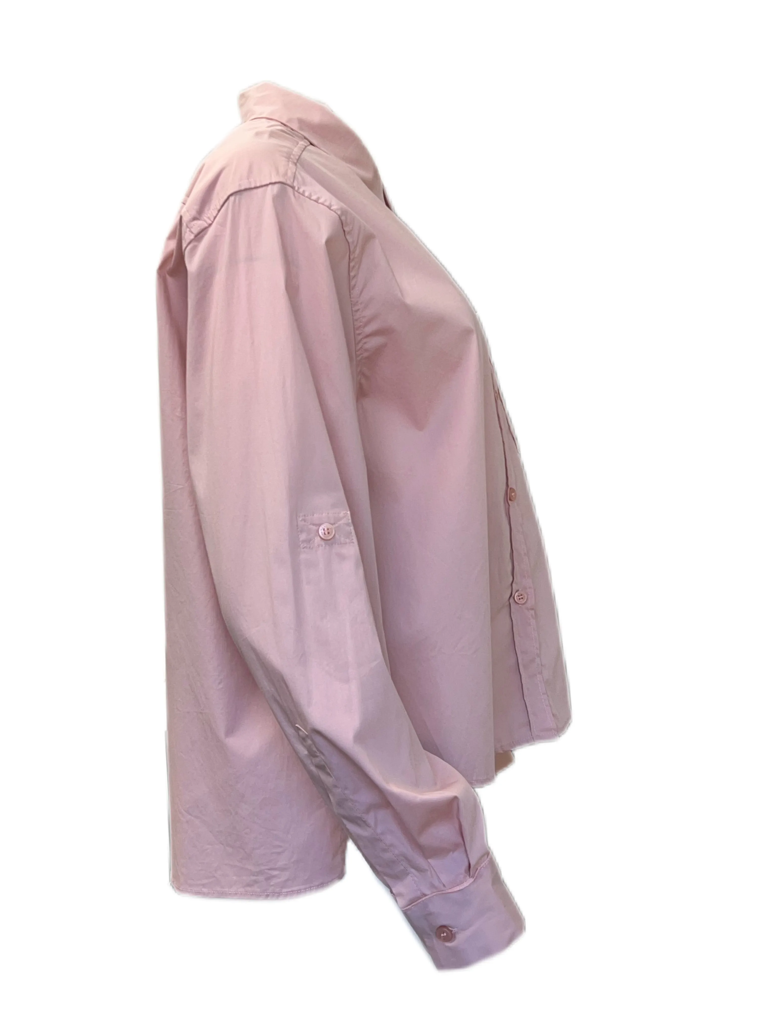 Marella By Max Mara Women's Pink Bus Button Down Shirt Size 10 NWT