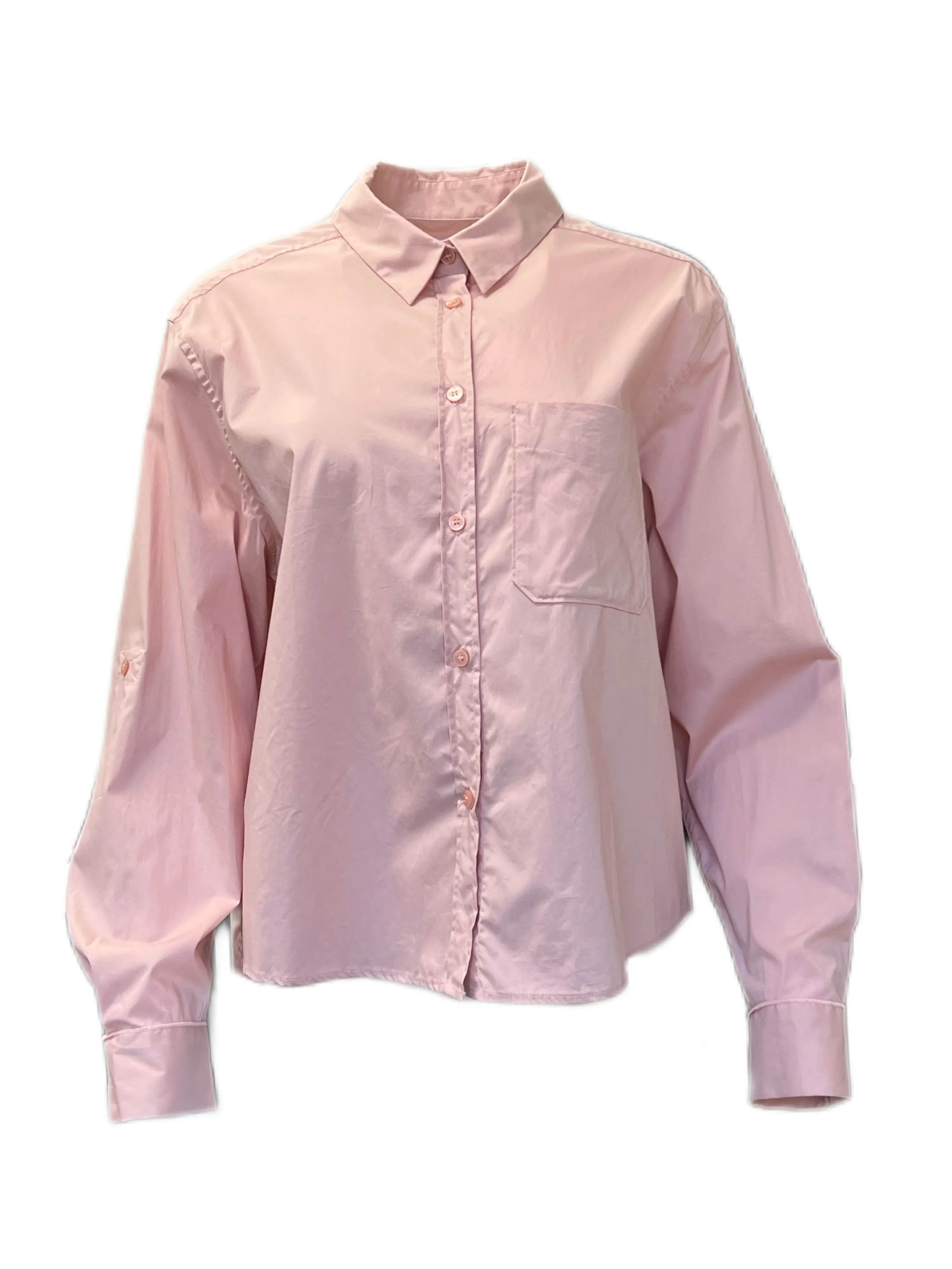 Marella By Max Mara Women's Pink Bus Button Down Shirt Size 10 NWT
