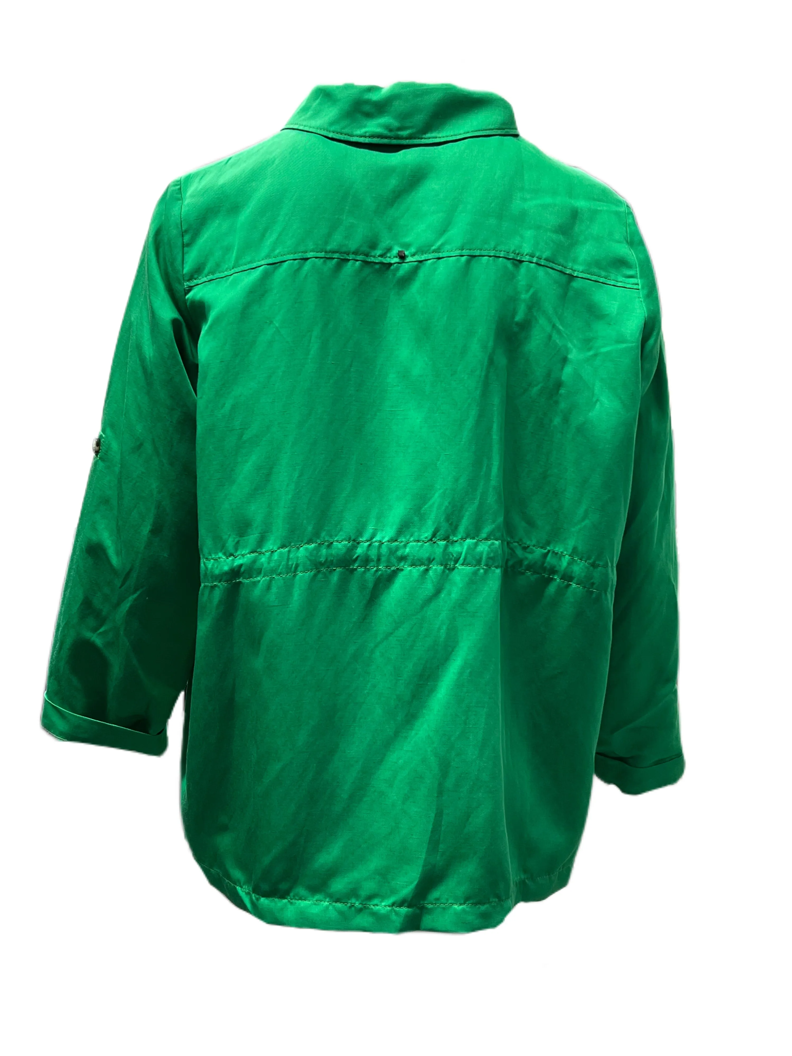 Marina Rinaldi Women's Green Fecola Button Down Shirt NWT