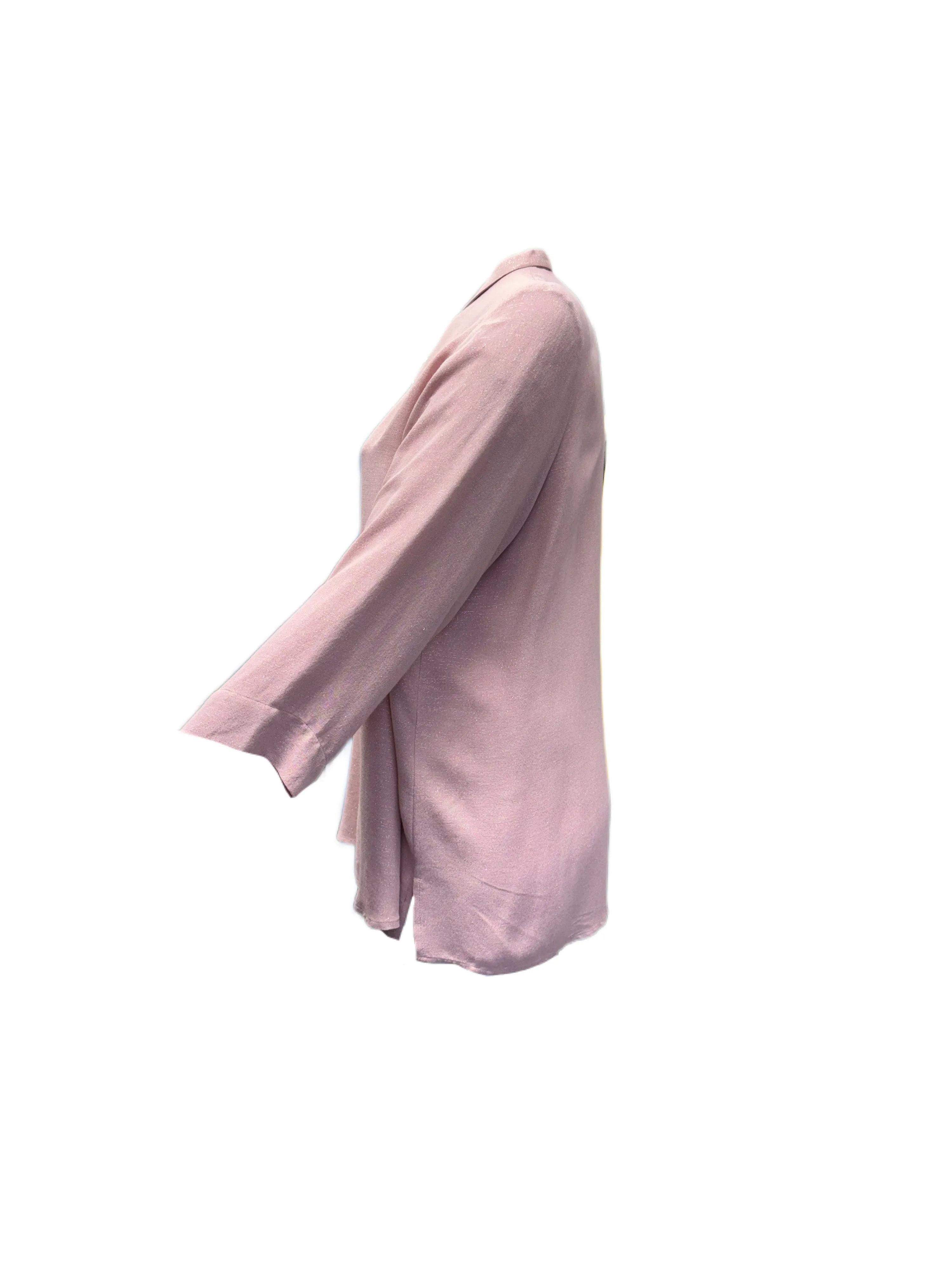 Marina Rinaldi Women's Pink Breve Button Down Shirt NWT