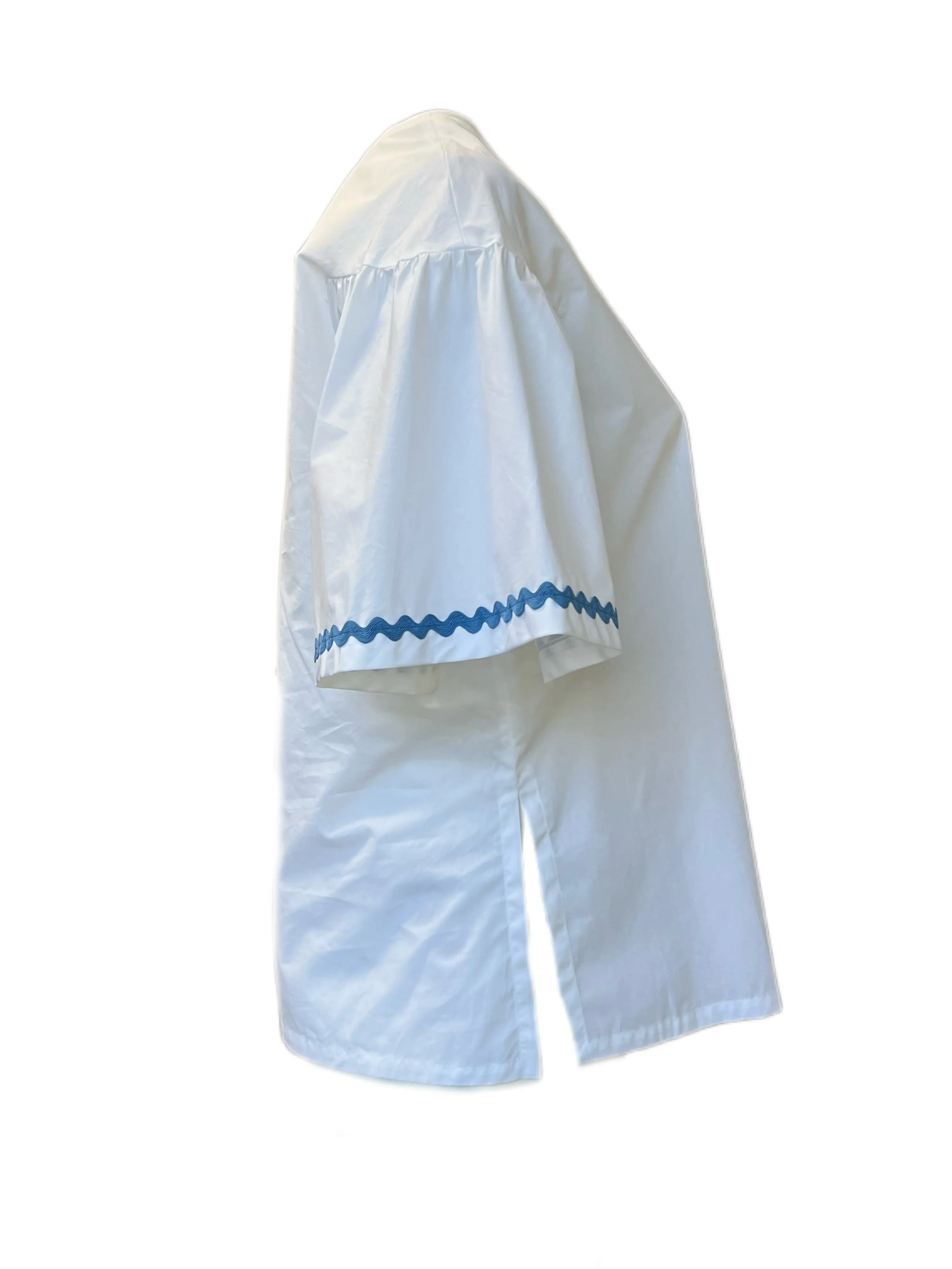 Marina Rinaldi Women's White Banchisa Button Down Cotton Shirt NWT