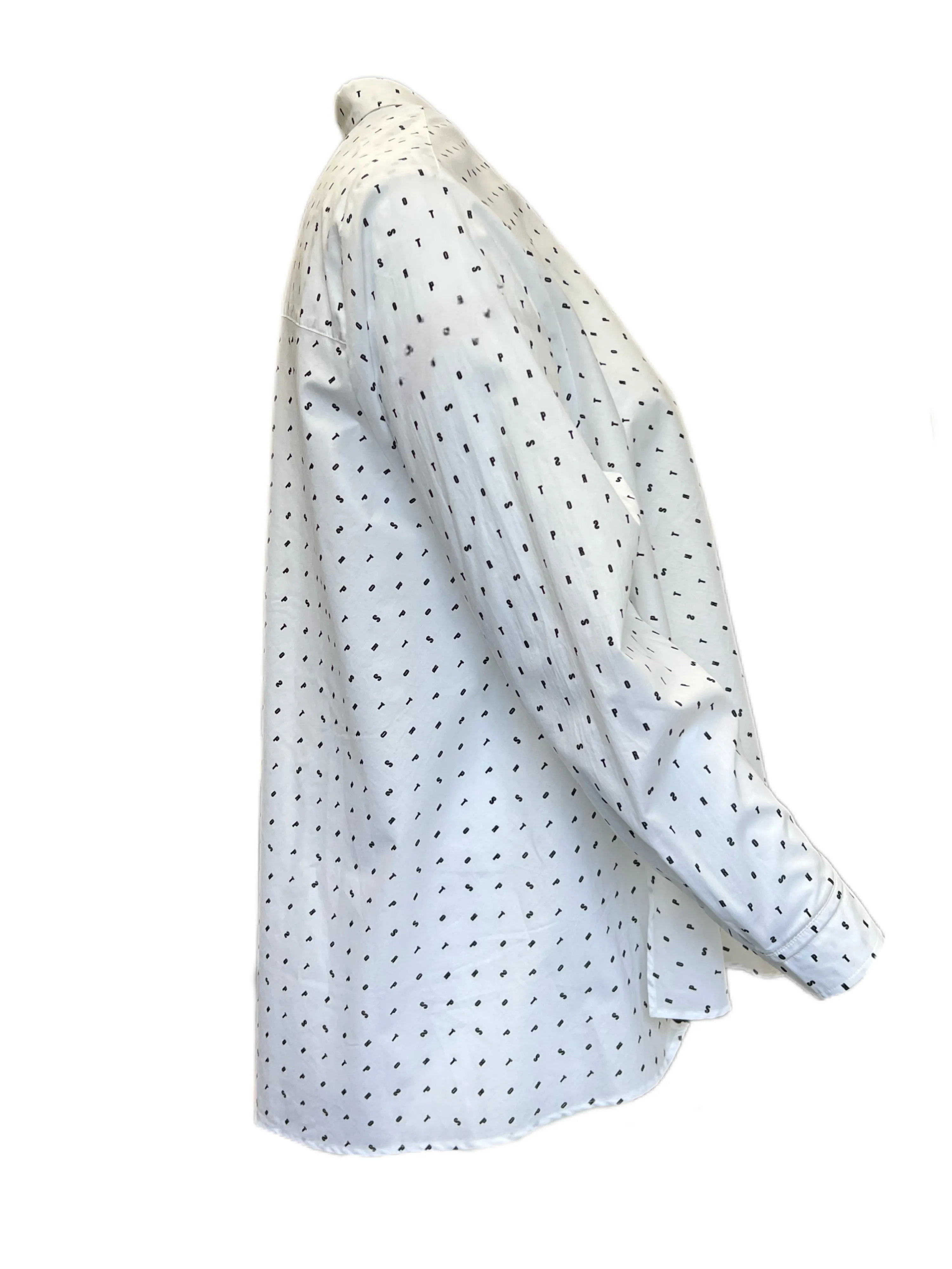 Marina Rinaldi Women's White Fatidico Button Down Cotton Shirt NWT