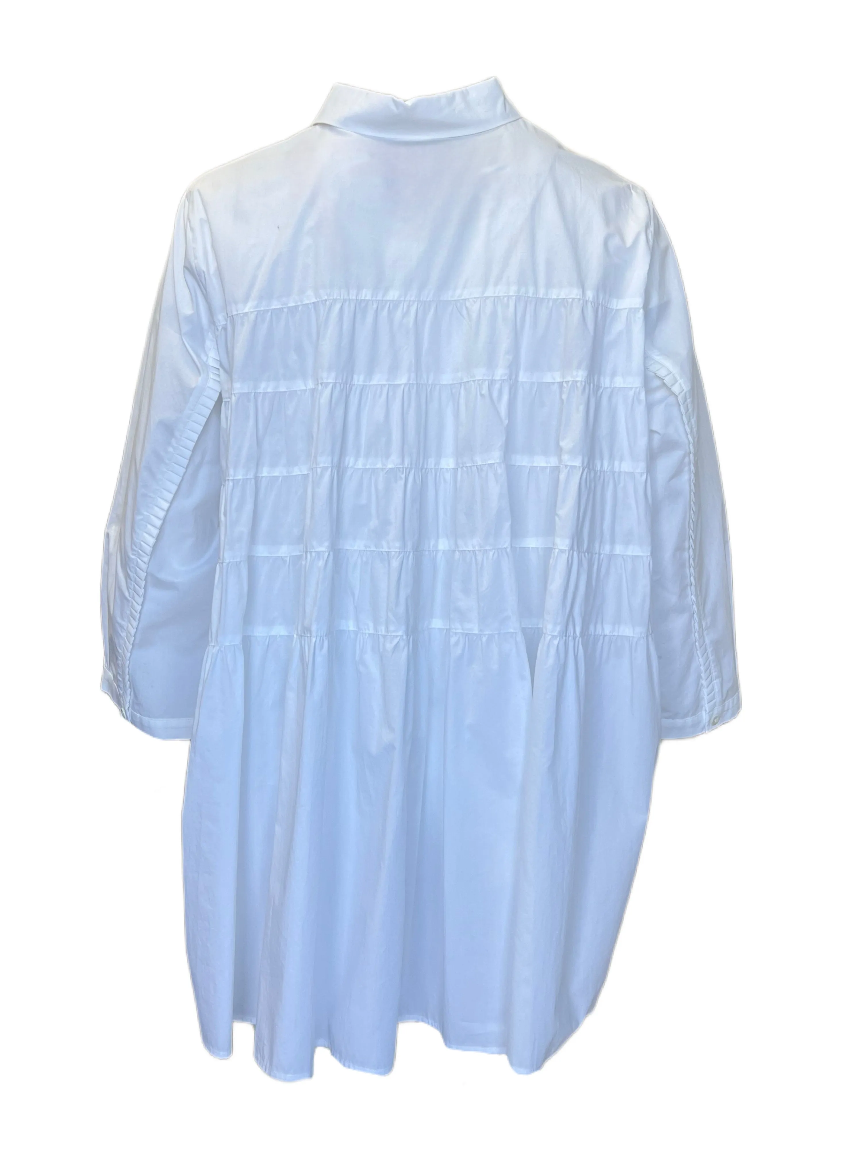 Marina Rinaldi Women's White Favella Button Down Shirt NWT