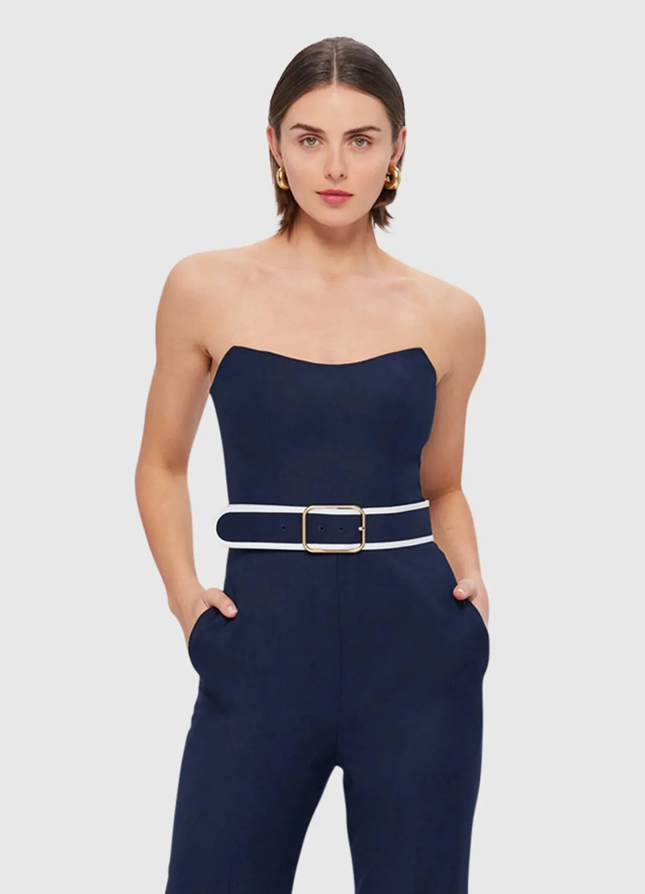 Mary Jumpsuit - Oxford Blue