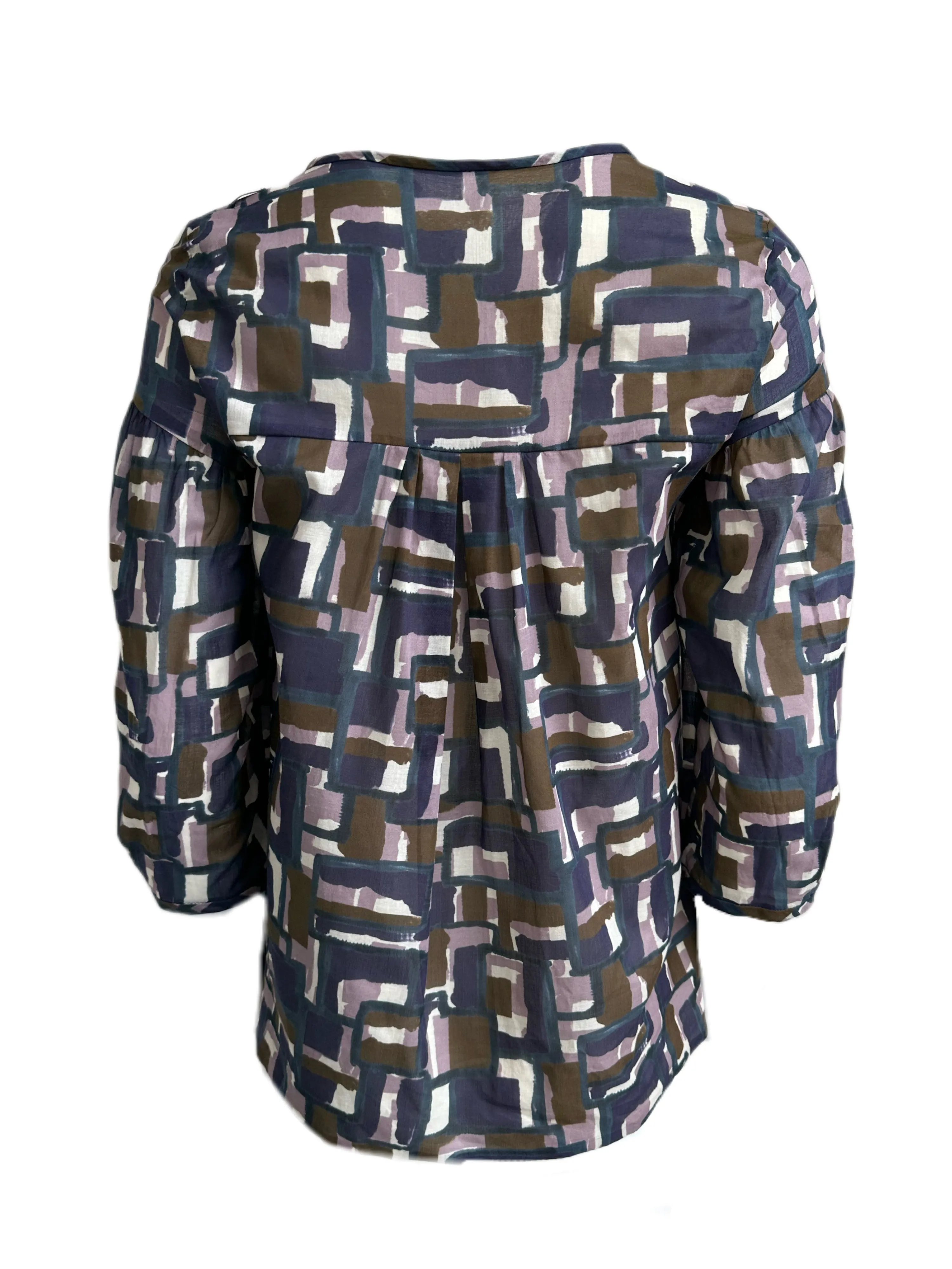 Max Mara Women's Multicolor Poloma Button Down Shirt Size 2 NWT