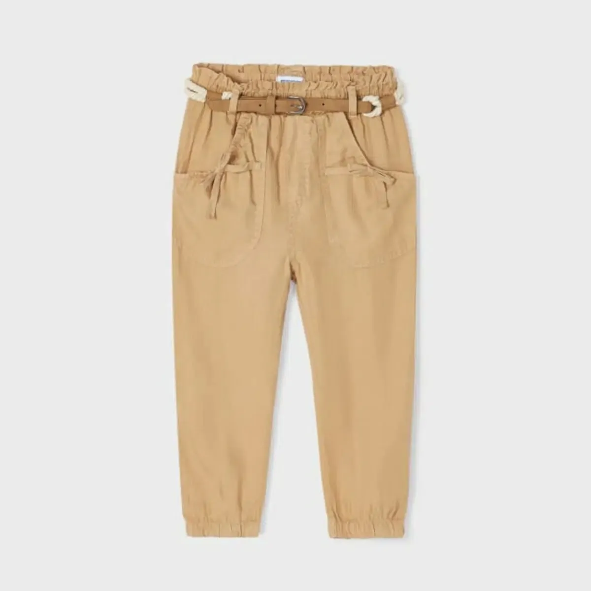 Mayoral Tan Flow Pants: Size 3 to 9 Years
