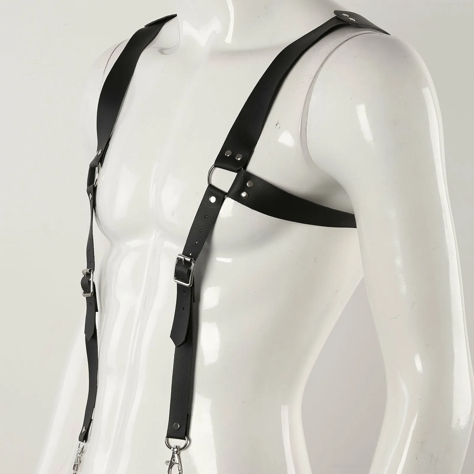 Men's Brown Shoulder Harness with Suspenders