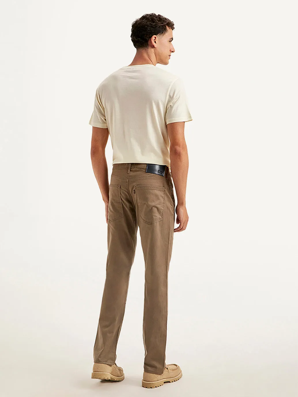 Men's Brown Slim Fit Trousers