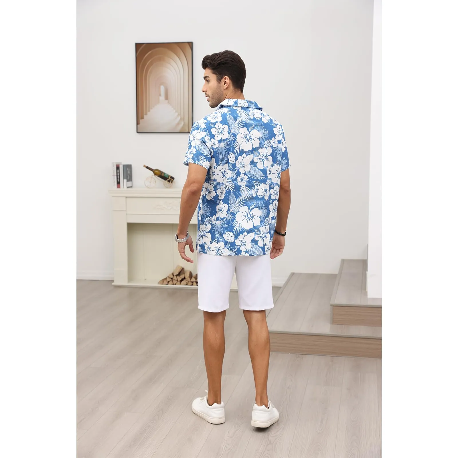 Mens Floral Button Down Shirts