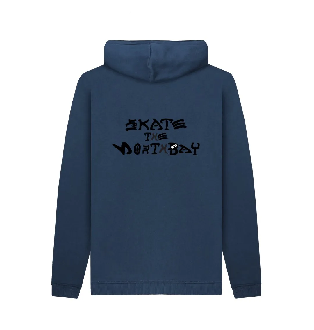 Men's Hoodie with HairyBobs Cave and Skate the Northbay Design