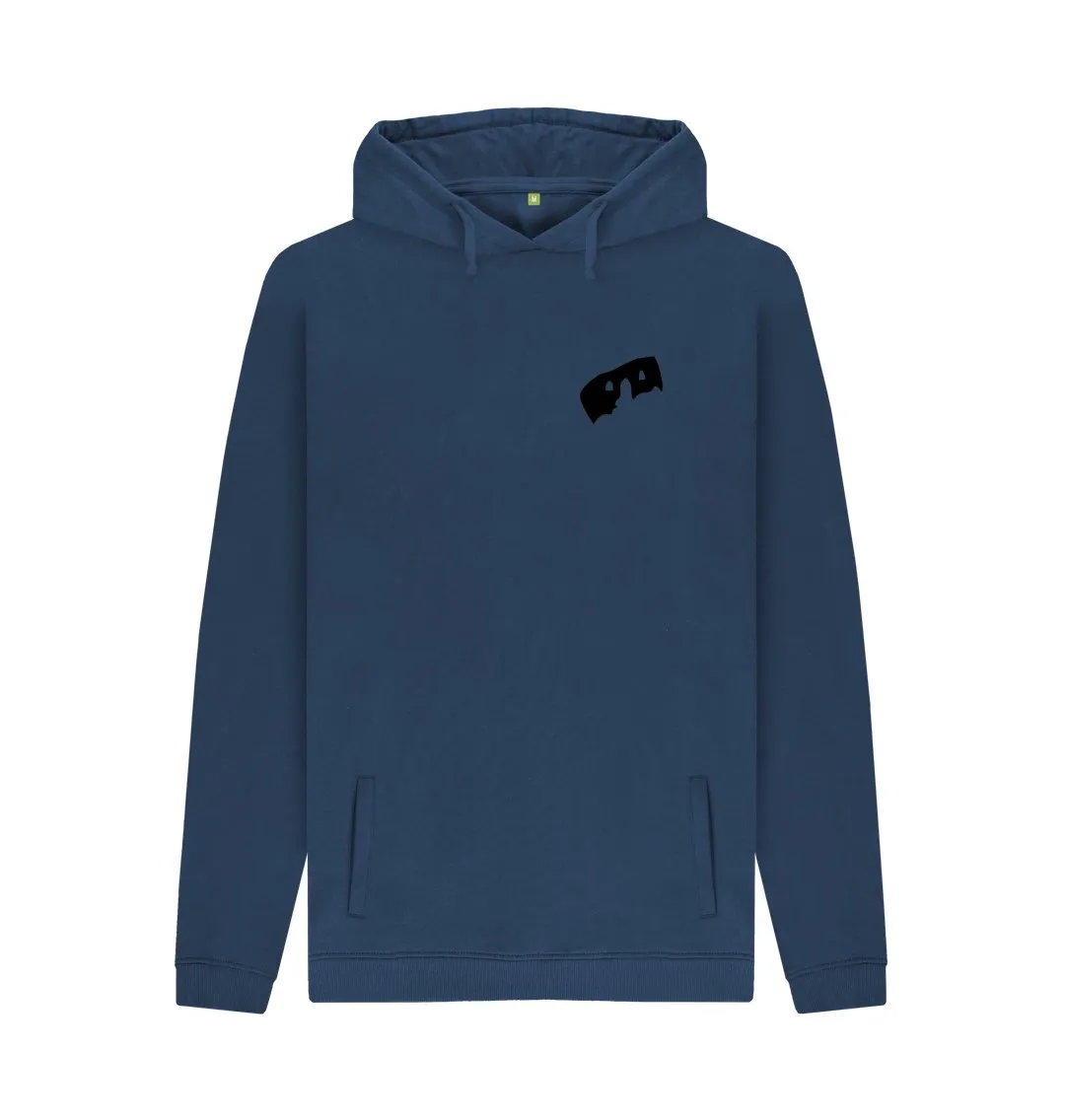 Men's Hoodie with HairyBobs Cave and Skate the Northbay Design