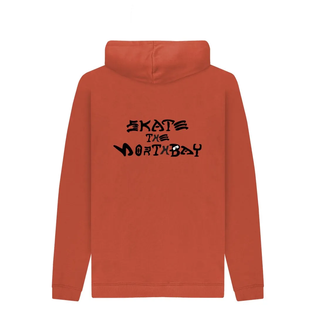 Men's Hoodie with HairyBobs Cave and Skate the Northbay Design