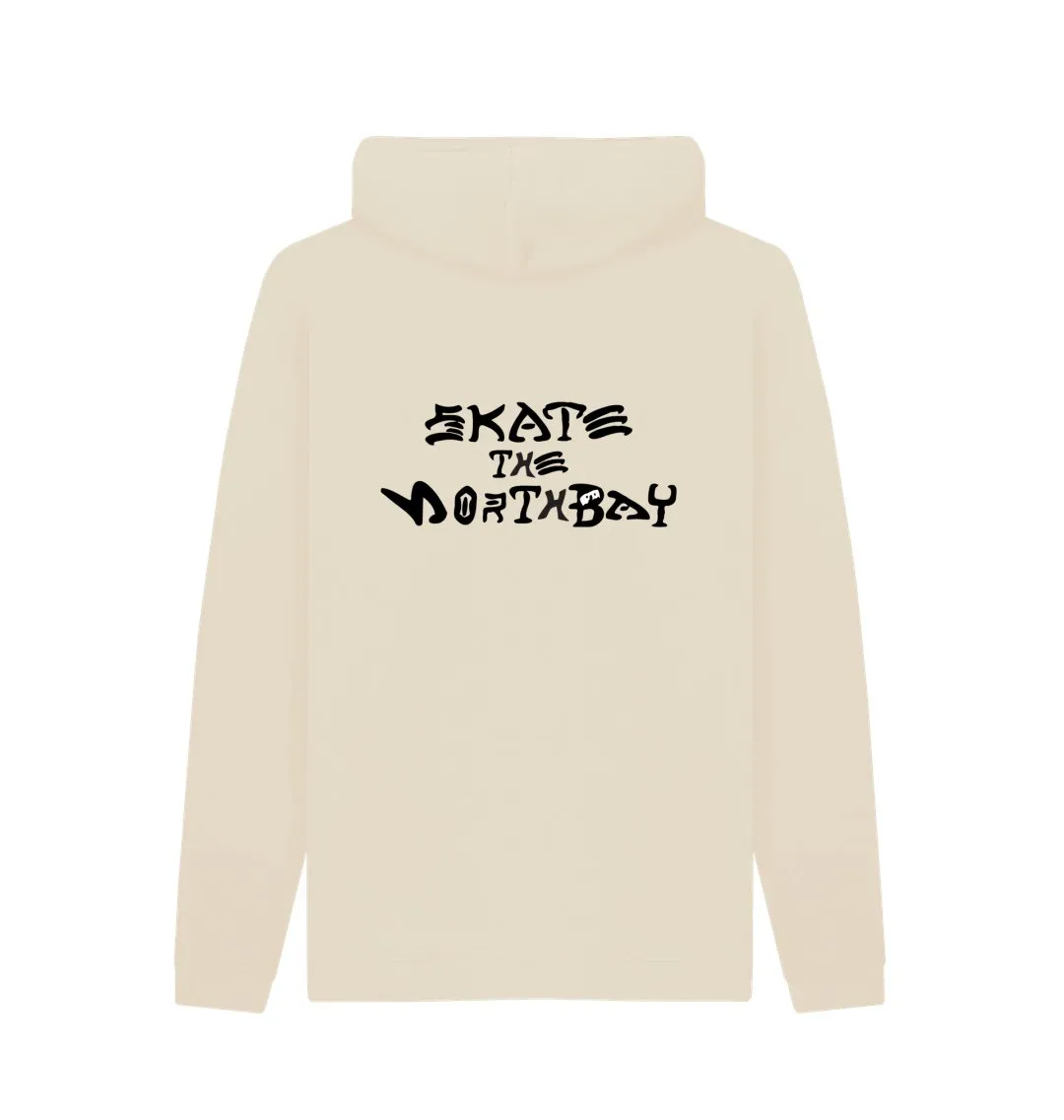 Men's Hoodie with HairyBobs Cave and Skate the Northbay Design