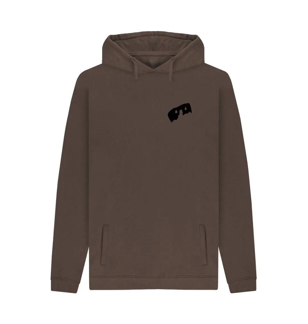 Men's Hoodie with HairyBobs Cave and Skate the Northbay Design