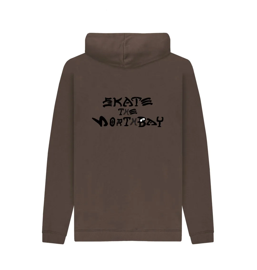 Men's Hoodie with HairyBobs Cave and Skate the Northbay Design