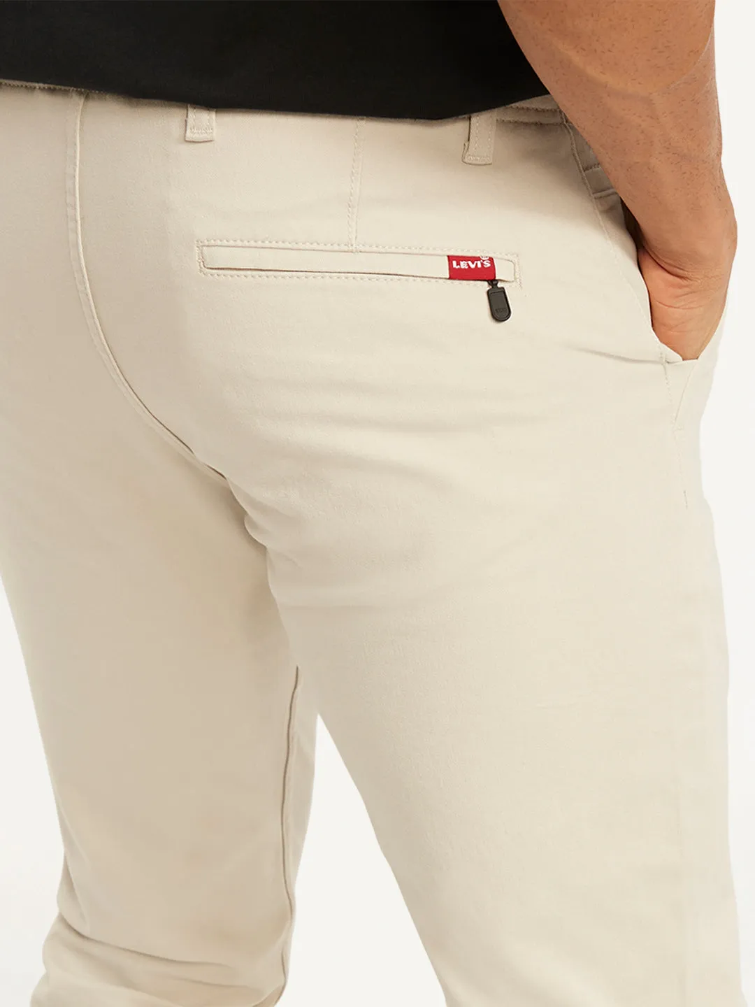 Men's Off White Slim Fit Chinos