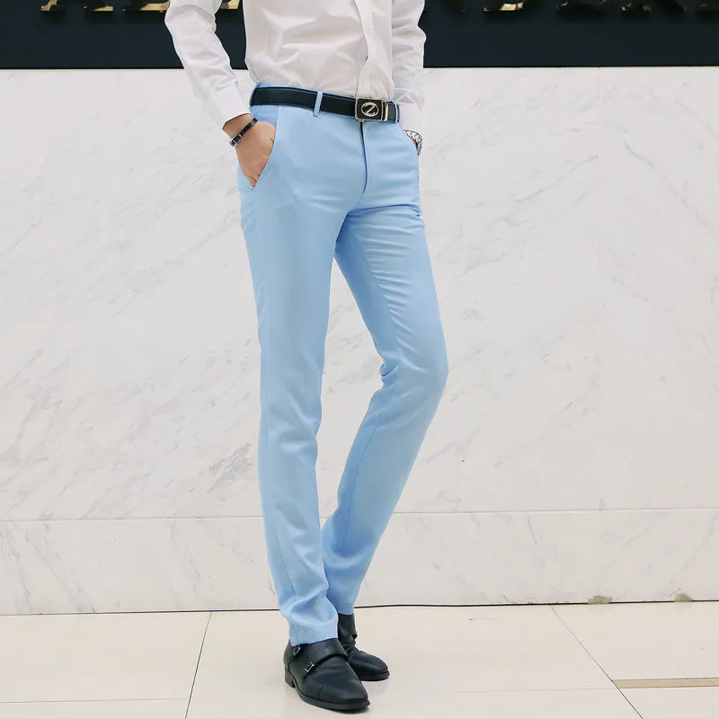 Men's Slim-Fit Business Casual Trousers