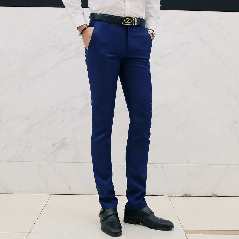 Men's Slim-Fit Business Casual Trousers
