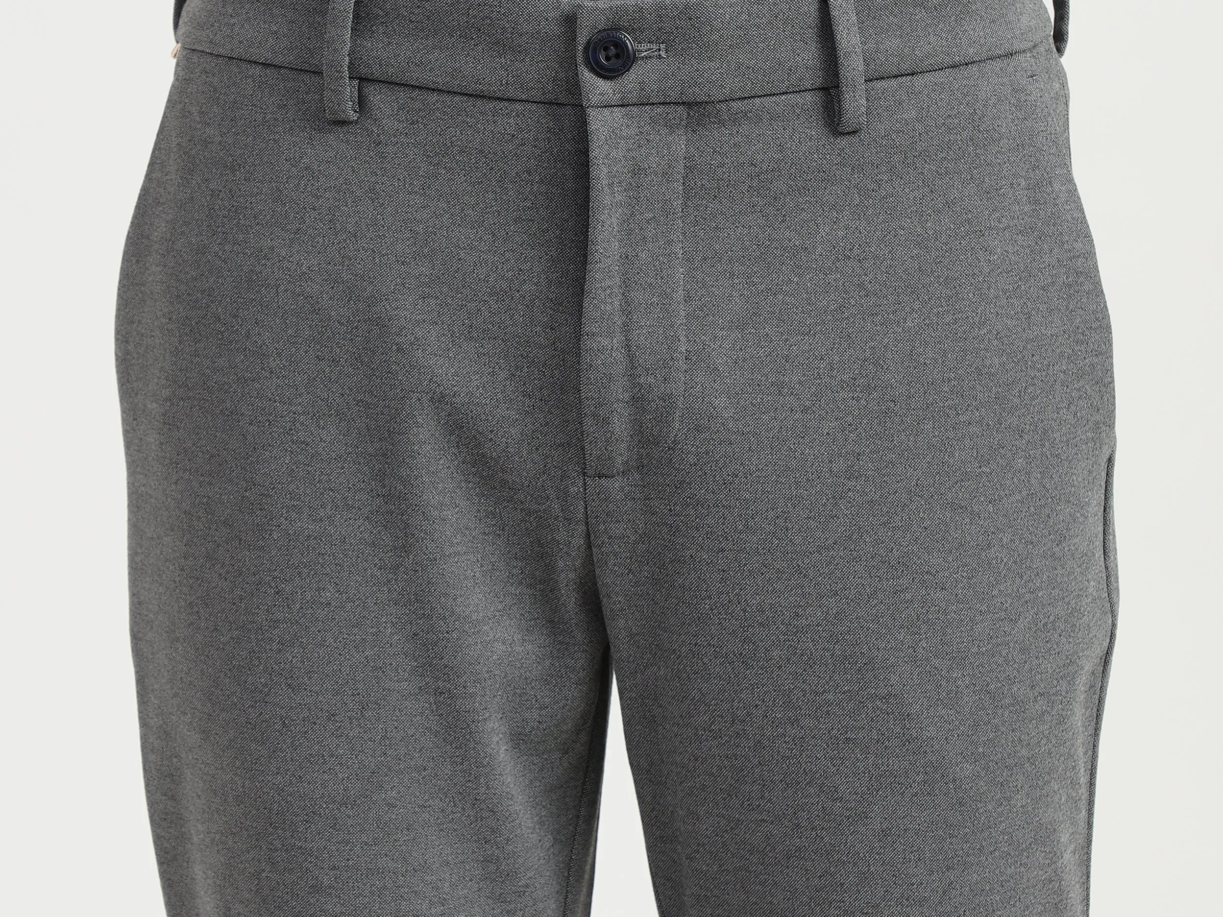 Mens Slim Fit Patterned Trousers