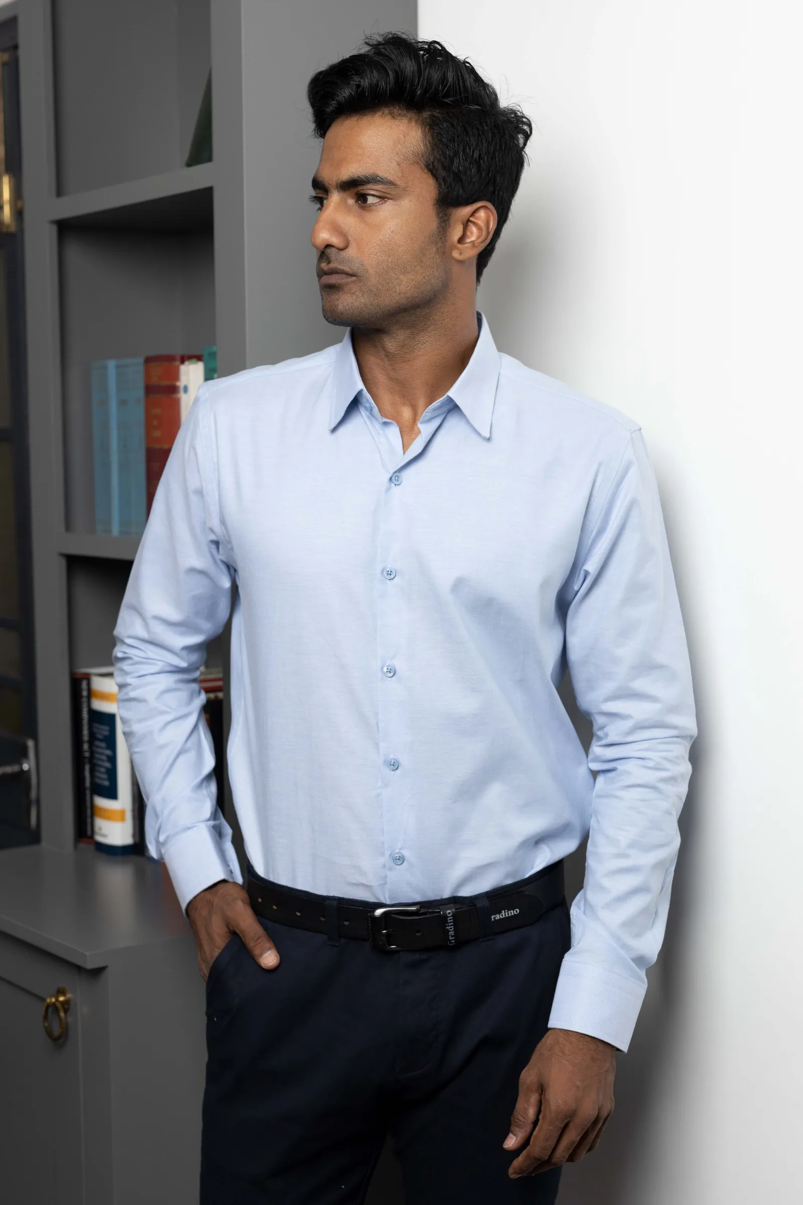 Mid Blue Essentials Shirt